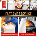 Fiberglass Fire Blanket 1.2X1.2M/2.2X2.2M Fire Flame Retardant Emergency Survival Fire Shelter Safety Cover Fire Extinguisher