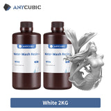 ANYCUBIC 2pcs/lot 405nm Water Washable Resin For LCD 3D Printer Liquid Photopolymer Resin 3D Printing Material 1kg/bottle