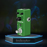 Rowin Guitar Tremolo Effects Pedal Guitar Trelicopter Pedals Classic Optical Tremolo Tone Mini Size With True Bypass LEF-327