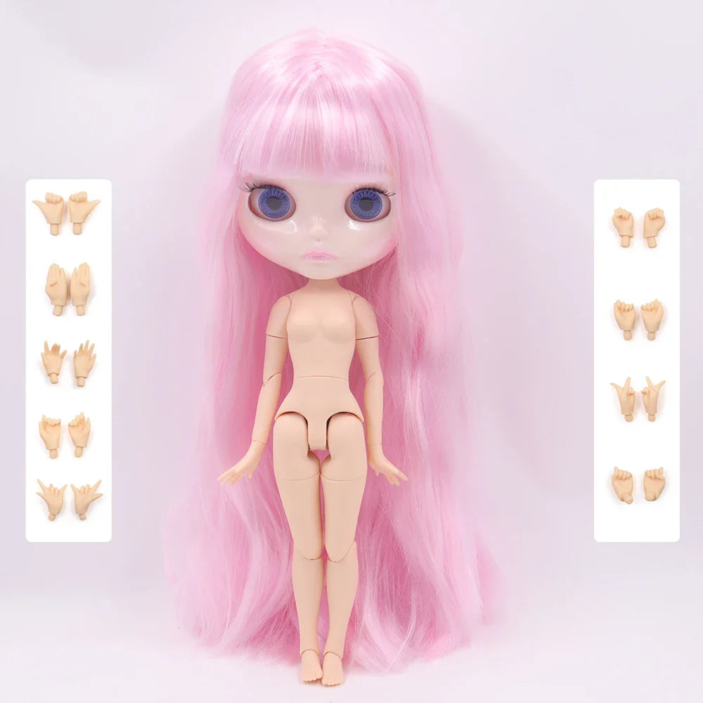 ICY DBS Blyth Doll 1/6 Joint Body 30CM BJD toys Natural shiny face with extra hands AB DIY Fashion Dolls girl gift