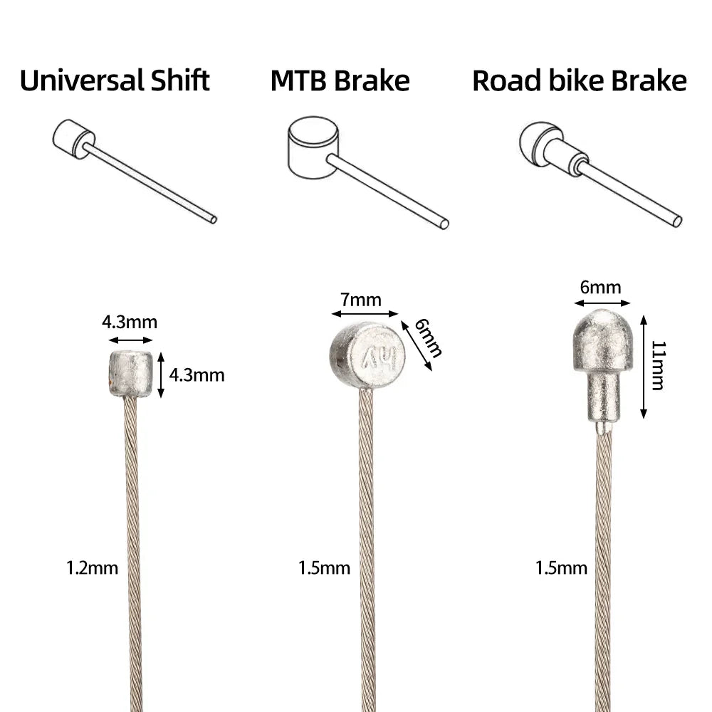 ZTTO Bicycle Stainless Steel Inner Shift Brake Wire MTB Road Bike Shifting Zinc Coat Inside Cable Line 2100mm Shifter Derailleur