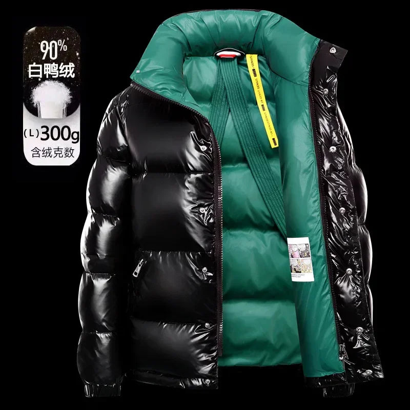 Down Coats For Men Winter Luxury High Quality White Duck Down Jacket Men Warm Hooded Thick Down Jacket Man Puffer Jacket Short