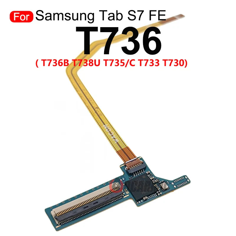 1Pcs For Samsung Galaxy Tab S7 FE T736B  T730 T735C T733 LCD Screen Flex Cable Connector Touch Board Flex Replacement Part