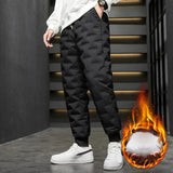 Thermal Down Trousers 90% White Duck Down Padded Thicken Winter Warm Down Pants Men Joggers Sportswear Sweatpants Lovers