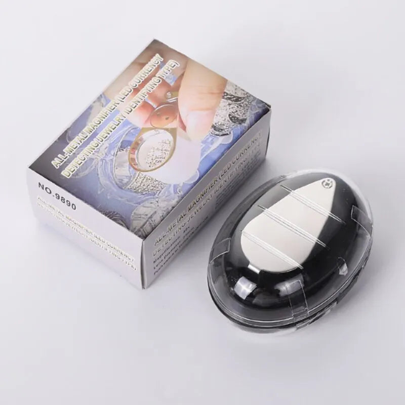 High Magnification Jewellery Magnifier Antique Appreciation Handheld With Led Money Inspection Light 40x Pocket Magnifier