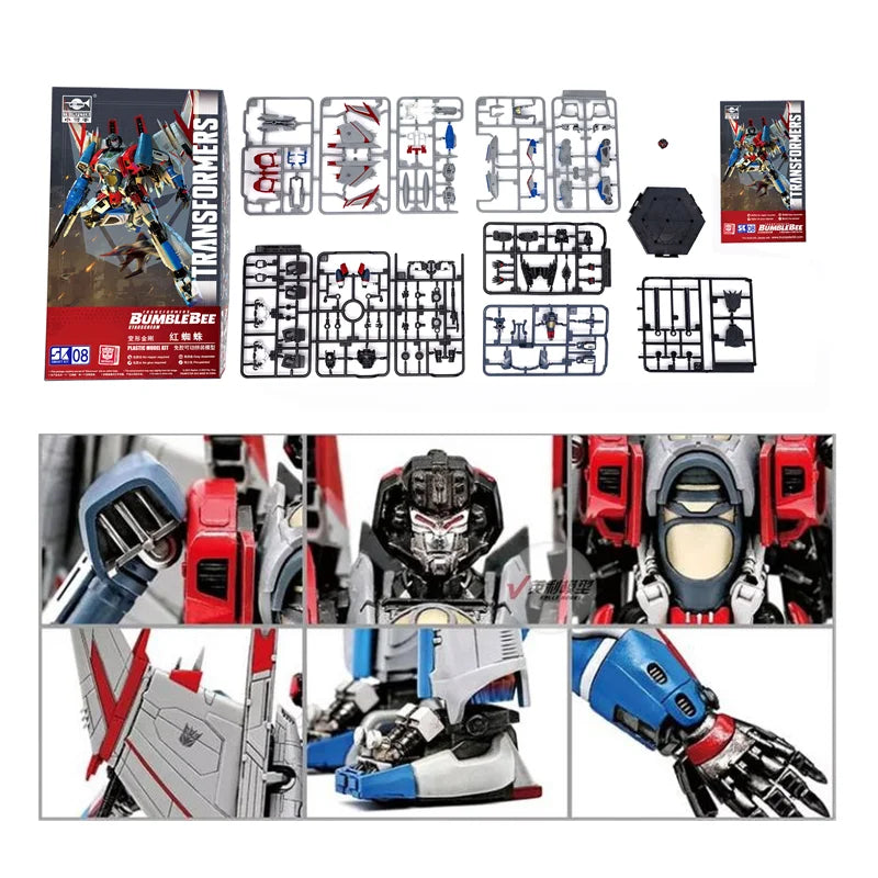 Original Transformers robot Bumblebee Optimus Prime Starscream Blitzwing Movie Figure 8-10cm Assembly Model Collection Toy Gift