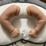 17Inch Unpainted Reborn Baby Doll Kit Unfinished Unassembled Doll Parts With Cloth Body Doll Accessories