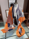 Luxury high-end scarves for women's autumn and winter silk and wool, large square scarves for warmth and shawl dual-purpose