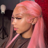 Pink 13x6 Transparent Lace Front Wig Straight Wigs For Women 613 Colored 13x4 HD Lace Front Blonde Human Hair Wigs 250 Parkson