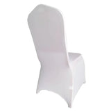 100/200pcs  White Wedding Chair Cover Polyester Spandex for Hotel Banquet Conference Celebration Exhibition