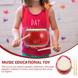 Drum Education Toy Kids Plaything Wood Baby War Children Cowhide Music Instrument Snare Percussion Toddler Wooden Toys Babies