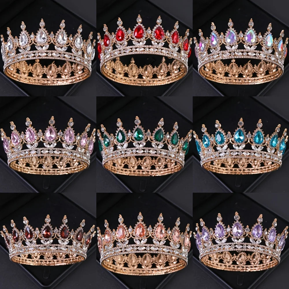 Luxury Crystal Crown Tiara For Women Bride Rhinestone Prom Diadem Tiaras And Crowns Bridal Wedding Hair Accessories Jewelry Crow