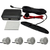 New LED Parking Sensor System Backlight Monitor Display Kit Backup Detector Assistant 4 Probes