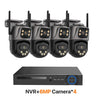 6MP PTZ Camera Dual Lens POE Surveillance System NVR Recorder Set IP Camera 2-Way Audio CCTV Video Surveillance System kit