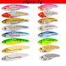 16 Pcs Metal VIB 7g-10g-15g Fishing Lure Set Vibration Spoon Spinner Lures Crankbait Bass Artificial Hard Bait Blade VIB Tackle