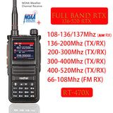 Radtel RT-470X Multi-bands Ham Walkie-Talkies 256CH Air Band Two Way Radio Station Aviation NOAA Police Marine Transceiver PTT