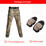 US Army Tactical Pants Military Uniform Airsoft Paintball Camouflage Combat Shirts Rapid Assault Long Sleeve Shirt Pants +Pads