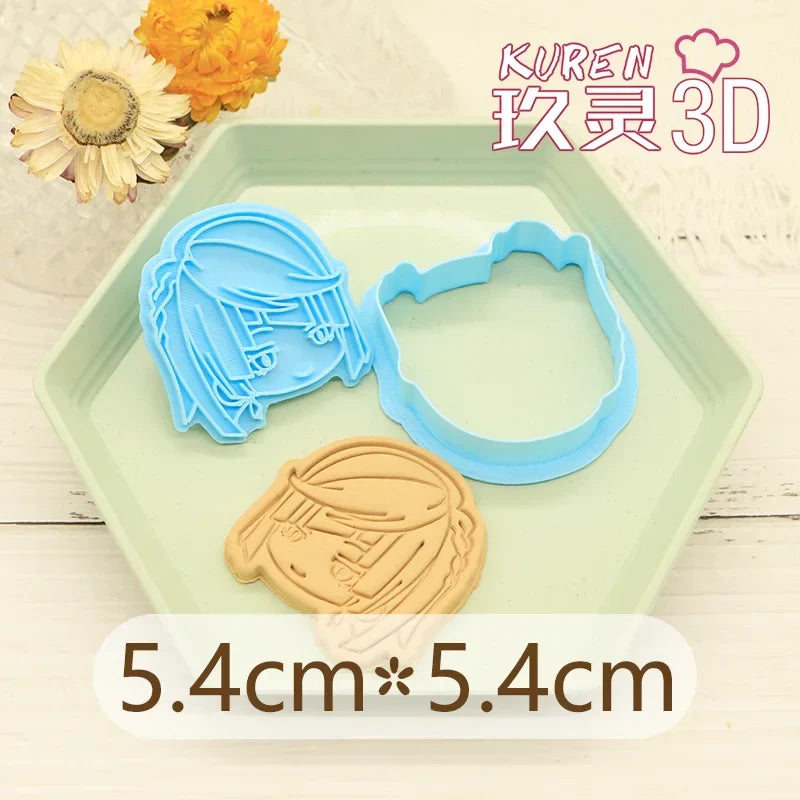 Genshin Impact Neuvillette Cake Tool Animal Cookie Cutter Christmas Cutters Biscuit Stamp Fondant Mould Baking Sugarcraft Molds