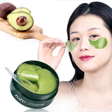 60Pcs Avocado Collagen Eye Mask Patches Remove Eye Bags Dark Circles Moisturizing Eye Mask Anti Wrinkle Gel Patche Eye Skin Care