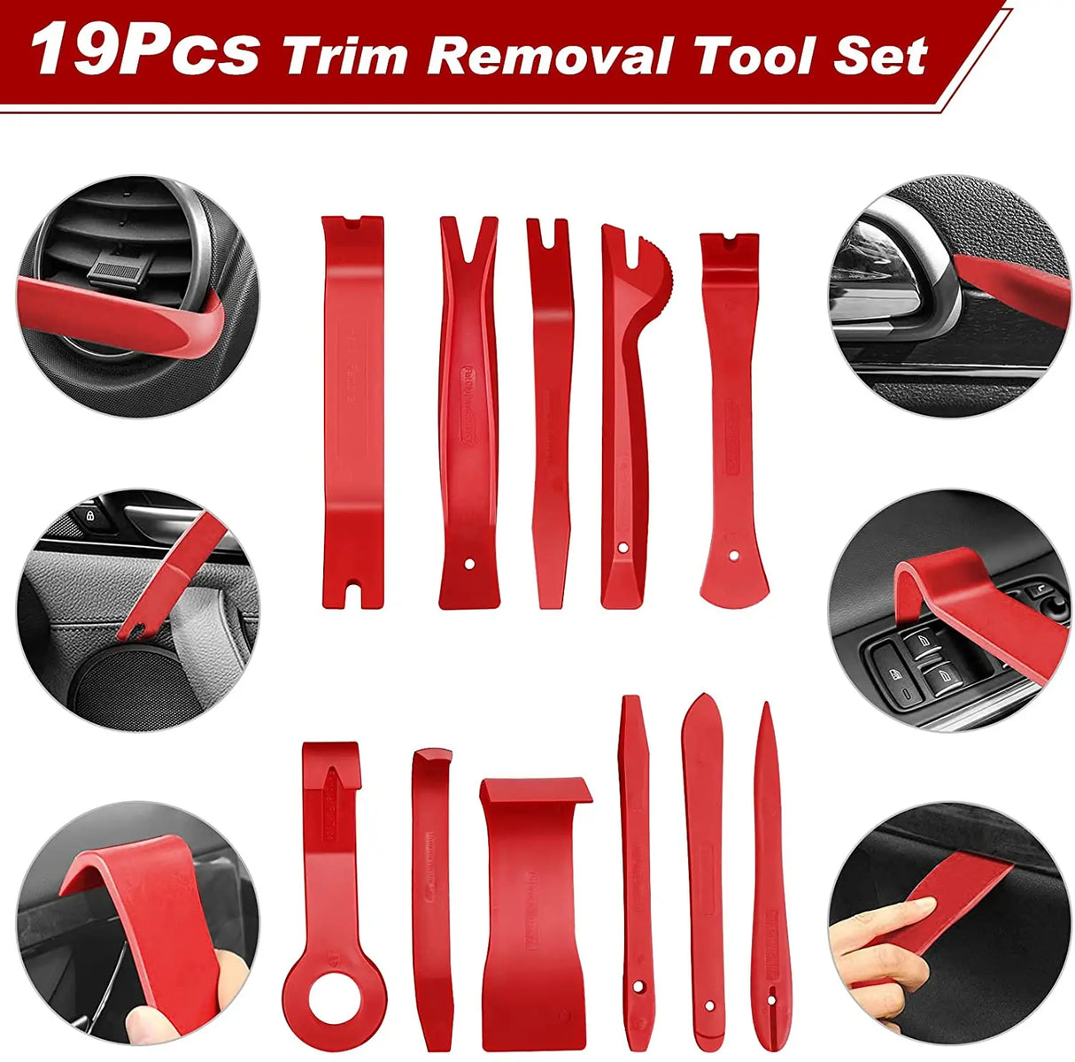 Automotive Tools Car Interior Disassembly Blades Kit Door Panel Trim Removal Repair Plastic Clips Puller Diy Workshop Tool