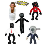 42pcs Skibidi Toilet Plush Toy Skibidi Dop Dop Yes Yes Titans Cameraman TV Man Camera Man Camcordeman Speakerman Sticker Doll