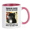 Funny Cat Mugs Coworker Gifts Coffee Spelled Backwards Is Eeffoc Coffeeware Mugen Home Decal Tableware Drinkware Tea Cup Teaware