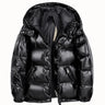 High Quality Short Down Jacket For Men Women Fashion Bright Hooded -30 Degrees Warm Puffer Jacket Couples Winter Coats 2023 New