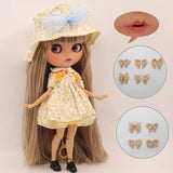 ICY DBS Blyth Doll Pouting Mouth Tan Skin Matte Face Joint Body 1/6 BJD OOAK Ob24 Anime Girl