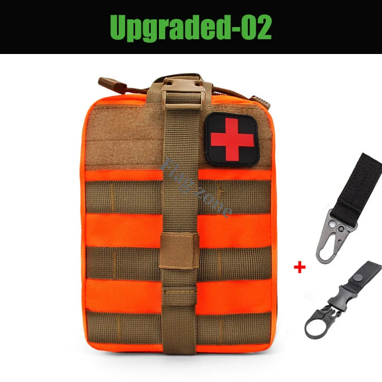 Tactical Molle First Aid Kit Survival Bag Emergency Pouch Military Outdoor Travel Waist Pack EDC Hunting Camping Lifesaving Case