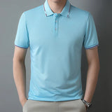 Pure Cotton Short Sleeved T-shirt, Men's Lapel, Summer New Casual and Comfortable POLO Shirt