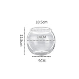 Plastic Transparent Fish Tank Aquariums Goldfish Bowl Round Impact Broken-resistant Office Table Hall Viewing Turtle Fish Tank