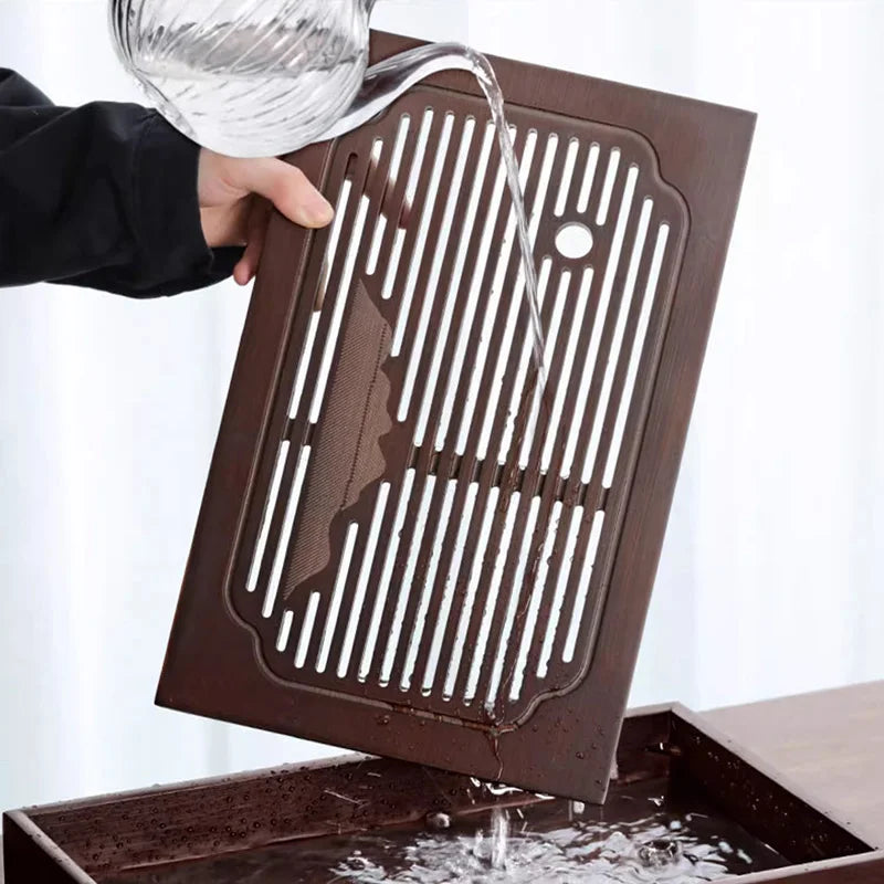 Coffeeware Teaware Tea Tray Portable Plate Vintage Big Wooden Tray Home Kitchen Gadget Plateau En Bois Office Accessories