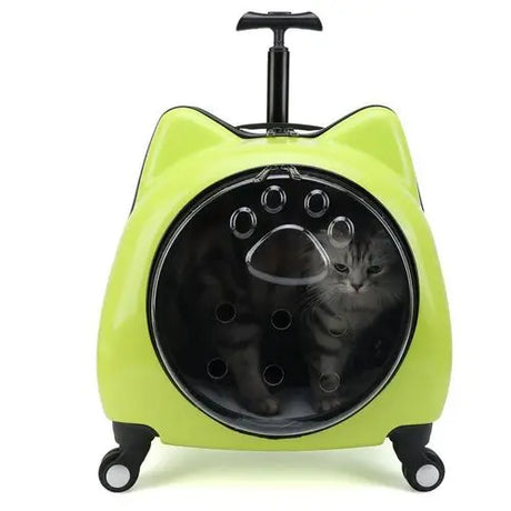 Cute Handbags Wheels Cats Carriers Animal Kitten Carrier Cats Carriers Stroller Travel Trasportin De Gato Cat Accessories