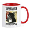 Funny Cat Mugs Coworker Gifts Coffee Spelled Backwards Is Eeffoc Coffeeware Mugen Home Decal Tableware Drinkware Tea Cup Teaware