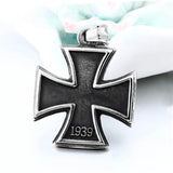 Saiye 316L Mens Stainless Steel 1813 1939 WW2 German Iron Cross Pendant Necklace Men Fashion Jewelry Wholesale