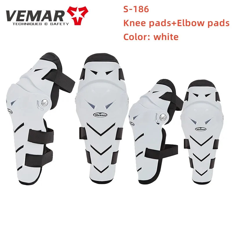 Fashion Motorcycle Elbow Pads VEMAR Motocross Small Kneepad Off-Road Racing Knee Brace Safety Protection Guards Protective Gear