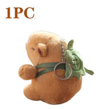 1-20PCS Cartoon Capybara Pendant Plush Toy Doll Bag Hanging Ornament Cute Kapila Keychain Doll Desktop Doll Ornament Car Pendant