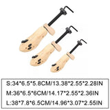 2-Way Adjustable Shoe Stretcher Shoes Tree Shaper Rack Pine Wood Shoe Expander For Man Women Shoe Accessories S/M/L