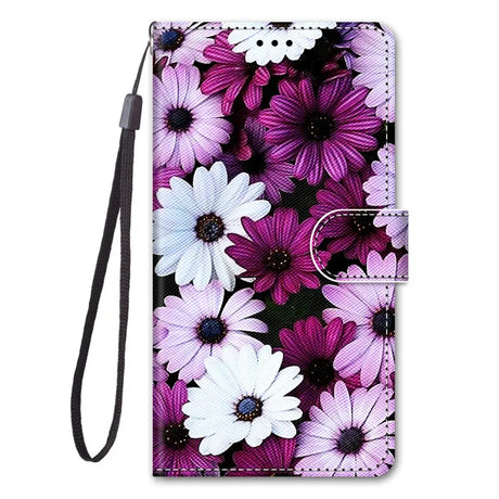 Leather Magnetic Case For Samsung Galaxy A25 A24 A14 4G A34 A54 5G SM-A256B A245F Phone Cover Flip Wallet Painted Funda Etui