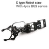 4 dof Robot Claw Clamp PWN/BUS Servo 500g Load Mechanical Arm For ESP32/Arduino Robot DIY Kit Programmable Toy Robot Starter Kit