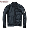 100% Natural Calfskin Leather Jacket Men Skin Jackets Black Genuine Leather Jacket Man Leather Coat Overcoat Autumn M102