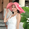 Summer Straw Hat Women's Hats Beach Holiday Visors Female Protection Big Eaves Bucket Hat Cap Women Sun Hat Panama Caps Foldable