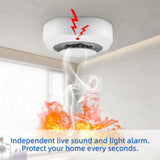 HIVA Wireless 433MHz Smoke Detector Fire Protection Home Alarm for Home Office Connect Alarm System Security Firefighters PA-441