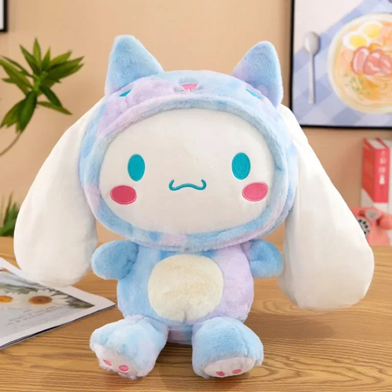 Giant Sanrio Kawaii Cinnamoroll Dog Plush Toys Pillow Stuffed Animal Comfort Soft Dolls Kids Birthday Gifts Cartoon Anime Toys