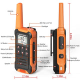 2PCS Baofeng F22 Walkie Talkie Portable Mini Communication Radio Profesional PMR446 /FRS Talkie Walkies Transceiver Radio