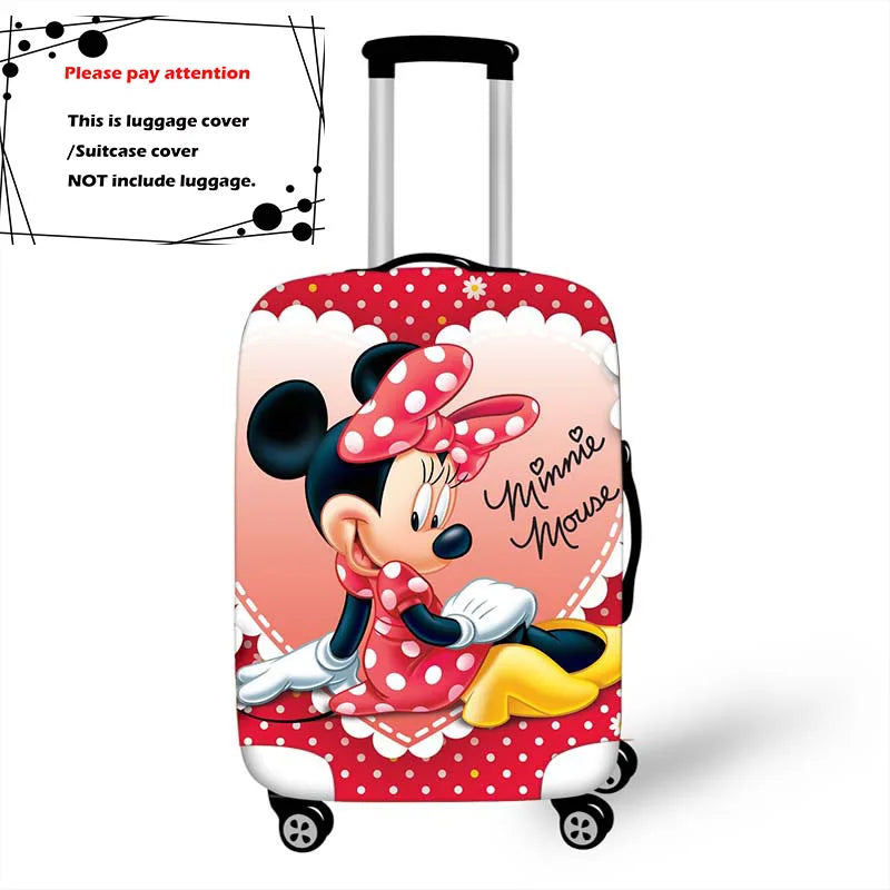 18-32 Inch Mickey Minnie Elastic Luggage Protective Cover Trolley Suitcase Protect Dust Bag Case Travel Accessories