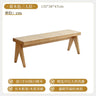 Solid Wood Rattan Home Shoe Changing Stool Modern Nordic Homestay Rattan Chair Simple Tailstock Dining Table Bench