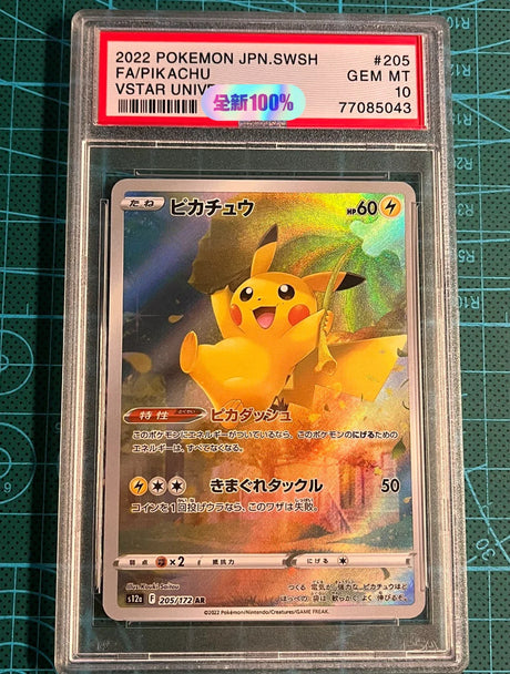 Diy Pokemon PSA Pikachu Charizard Venusaur Mew Collection Card PTCG Copy Version 10Points Rating Card Anime Game Cards Gift Toy