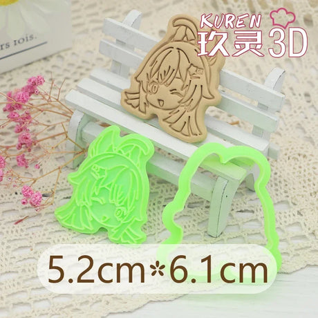 Genshin Impact Neuvillette Cake Tool Animal Cookie Cutter Christmas Cutters Biscuit Stamp Fondant Mould Baking Sugarcraft Molds