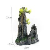 Fish Tank Plant Rockery Multi-style Aquarium Decoration,Resin Artificial Building Cave Aquarium Landscaping Ornament Decor